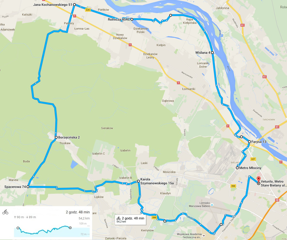 Ma�a P�tla Kampinoska mapa